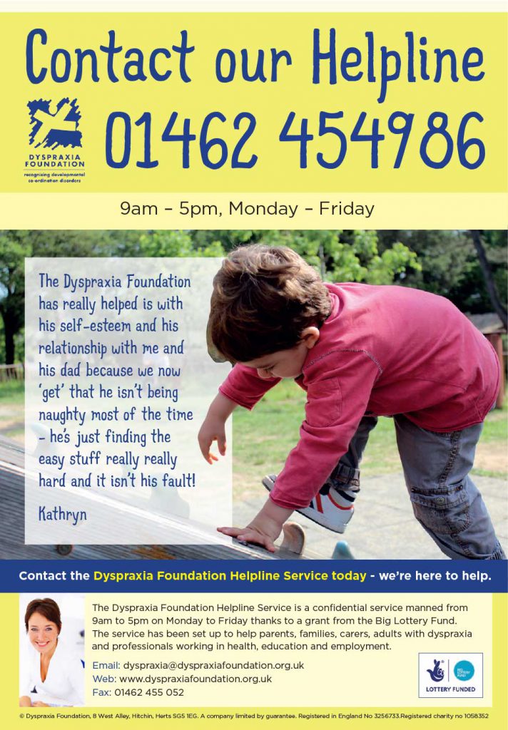 Dyspraxia Foundation Poster