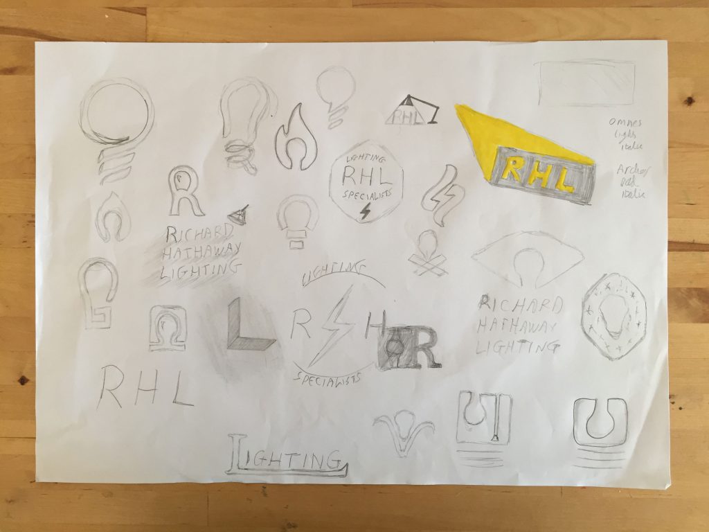 Just some of Liam's initial sketches
