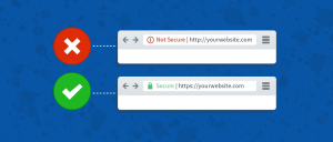 website not secure message