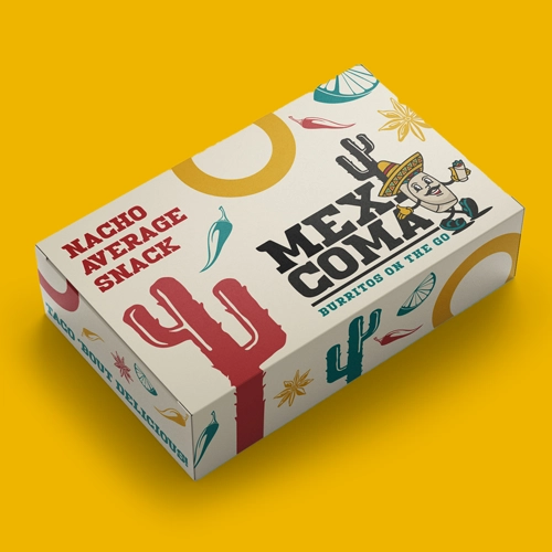 Mexicoma logo on a food pack