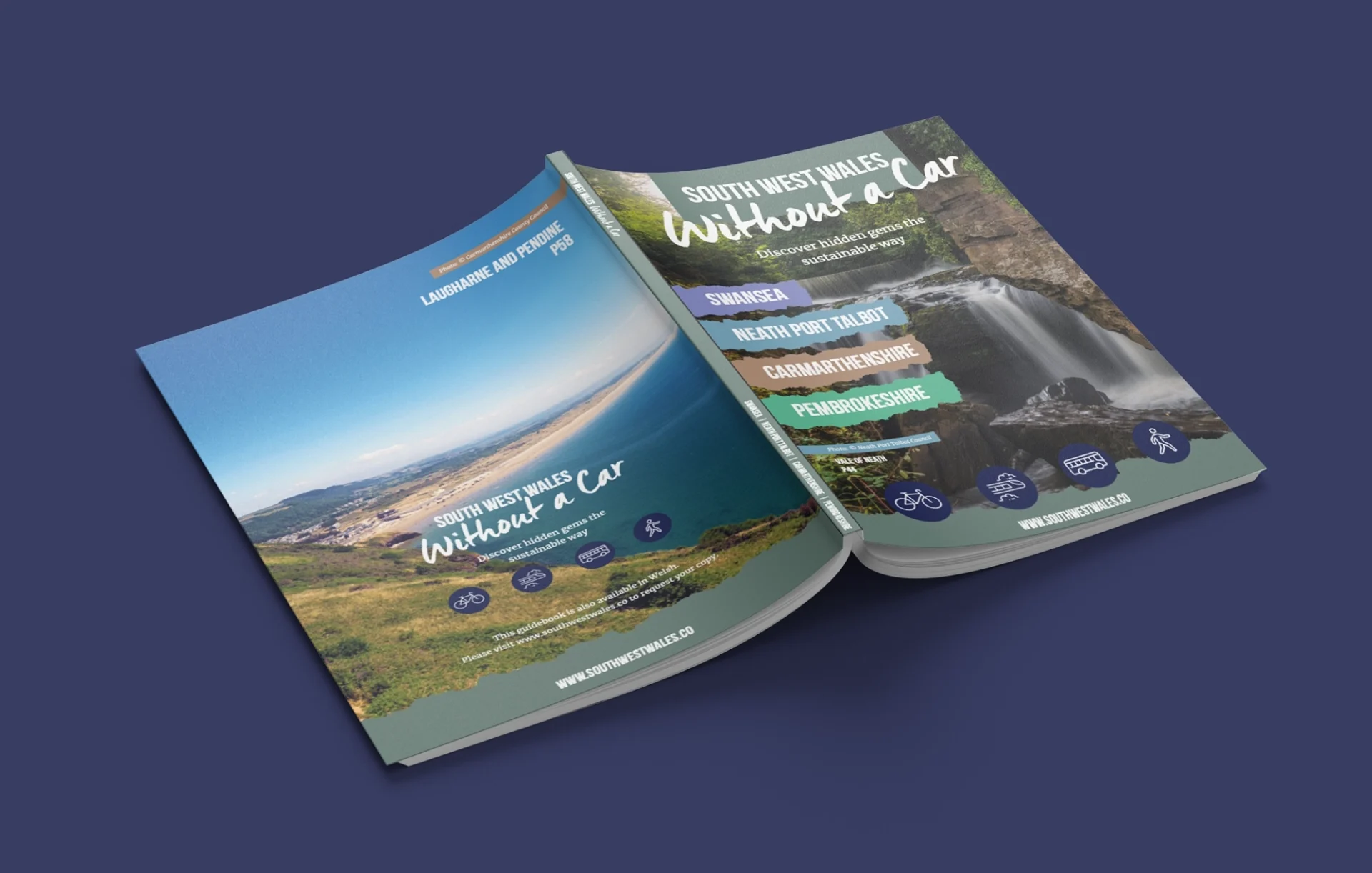 South West Wales travel guide design